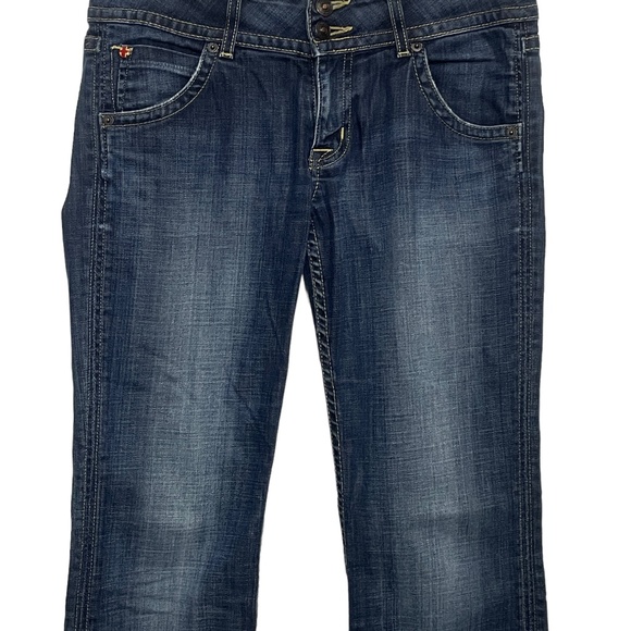 Hudson Jeans 28 Beth Mid Rise Denim Pockets - Picture 7 of 8